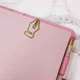 PLANNER CLIP | Fountain Pen Shape