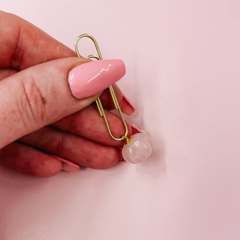 Pink Pumpkin Paper clip