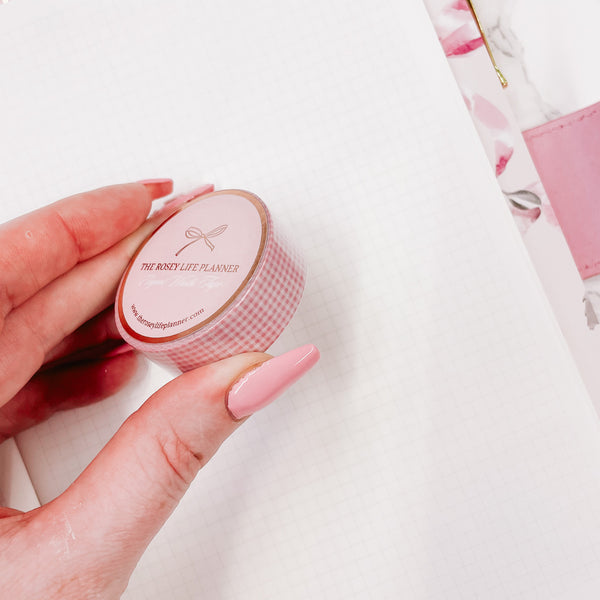 Washi Tape | 1.5cm | Checkered PINK