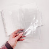 A5 Clear Card & Zipper Pouch- Pockets