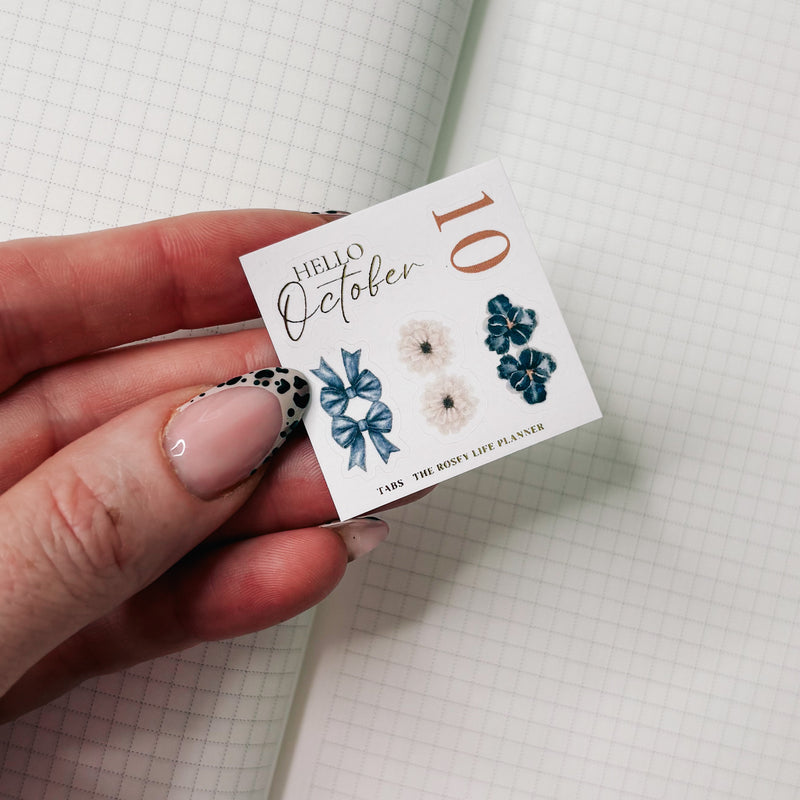 DIVIDER TABS |  MINI STICKER SHEET |  OCTOBER25 COLLECTION