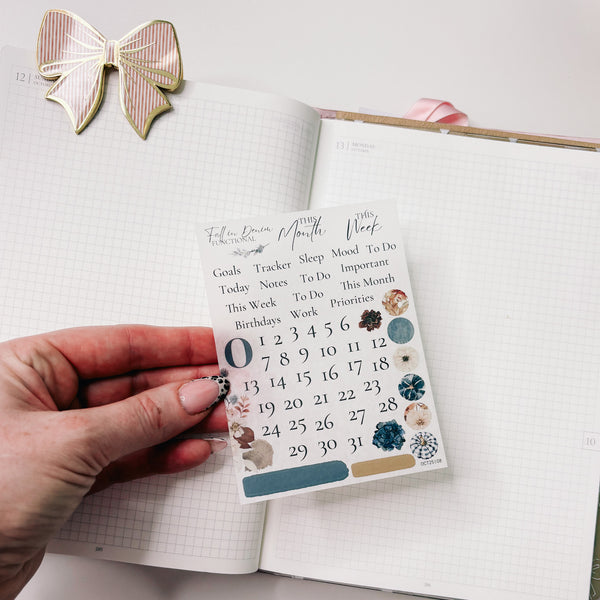 DECO STICKERS  | SHEET 12 | CLEAR/ MATTE  | OCTOBER 2025 COLLECTION