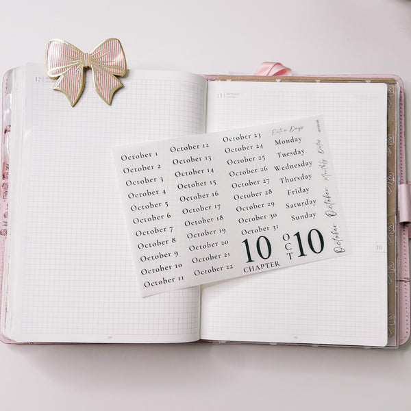 STICKERS | SHEET 9 | CLEAR | OCTOBER 25 COLLECTION