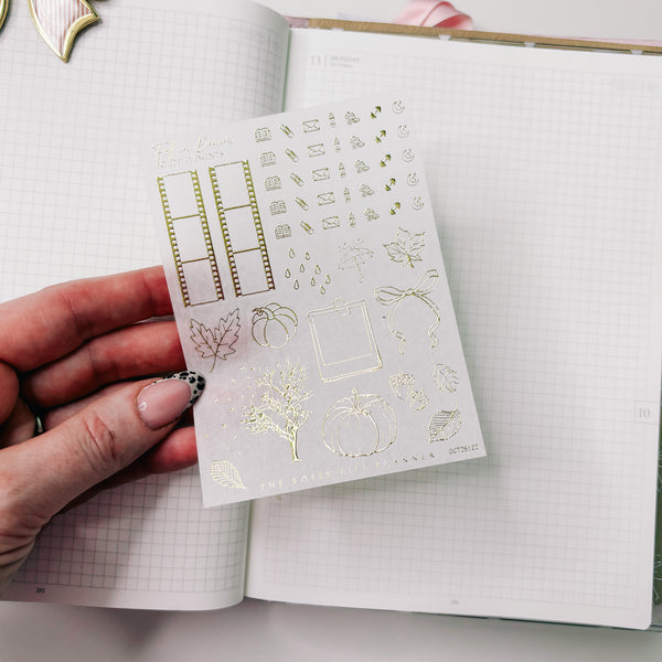 DECO STICKERS  | SHEET 22 | CLEAR/ MATTE  | OCTOBER 2025 COLLECTION