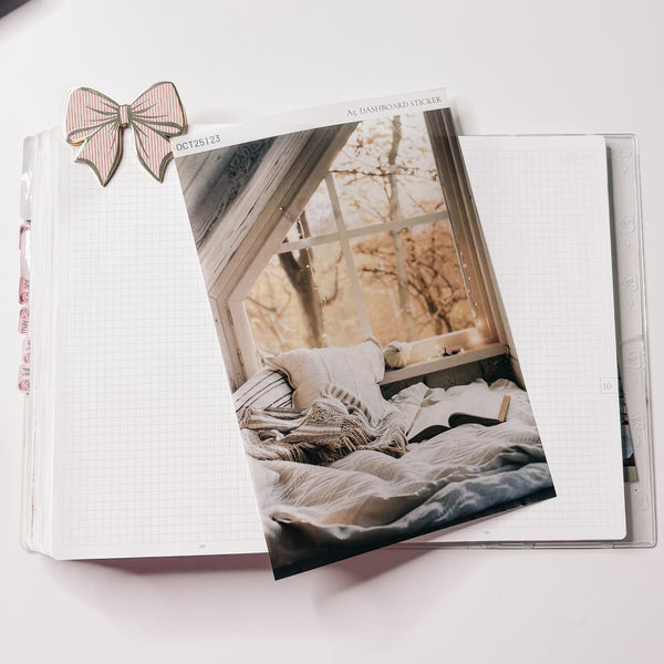 A5 STICKER DASHBOARD | SHEET 23 | CLEAR | OCTOBER 25 COLLECTION