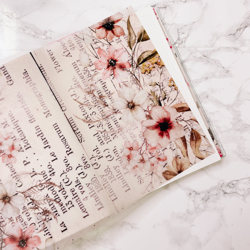 A4 DECO SHEET | VELLUM FLORALS | NOV24