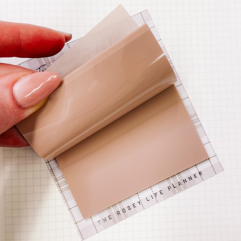 TRANSPARENT STICKY NOTES | COZY FALL | 50 SHEETS | LARGE |