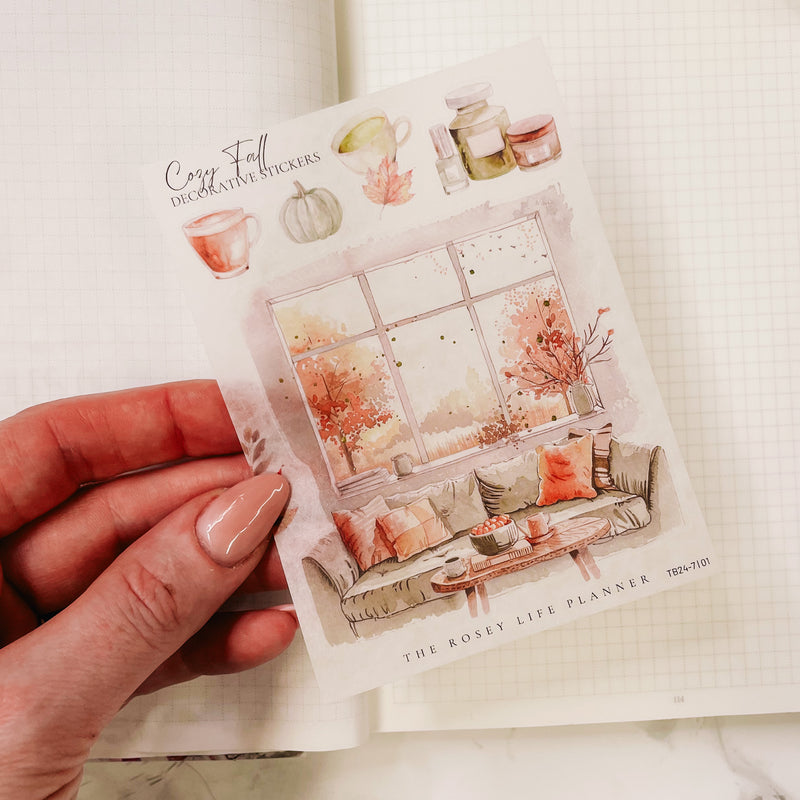 COZY FALL COLLECTION | DECO STICKERS | SH 1 | CLEAR MATTE