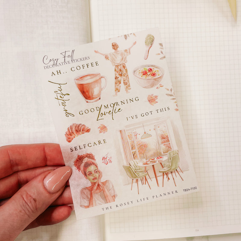 COZY FALL COLLECTION | DECO STICKERS | SH 2 | CLEAR MATTE