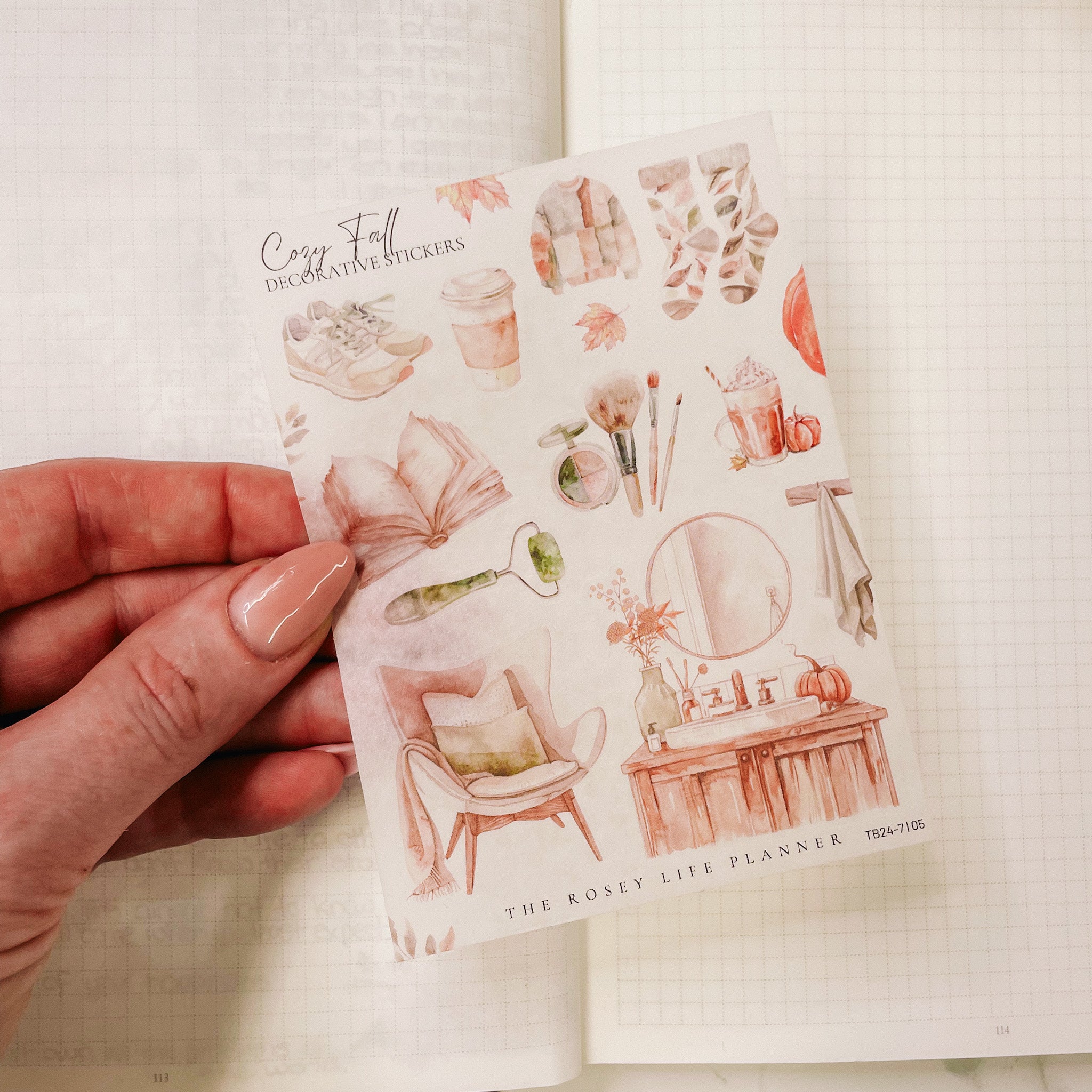 COZY FALL COLLECTION | DECO STICKERS | SH 5 | CLEAR MATTE ...