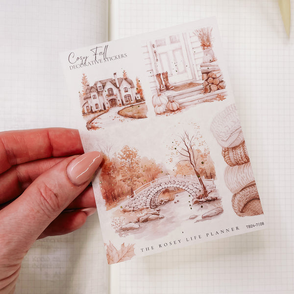 COZY FALL COLLECTION | DECO STICKERS | SH 8 | CLEAR MATTE