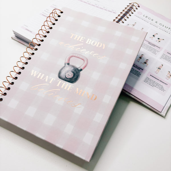 EXERCISE / WORKOUT NOTEBOOK | SPIRAL BOUND | ROSEGOLD