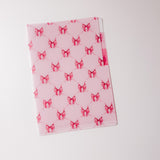 PVC FOLDER A5| PINK BOWS | STICKER STORAGE WITH DIVIDERS