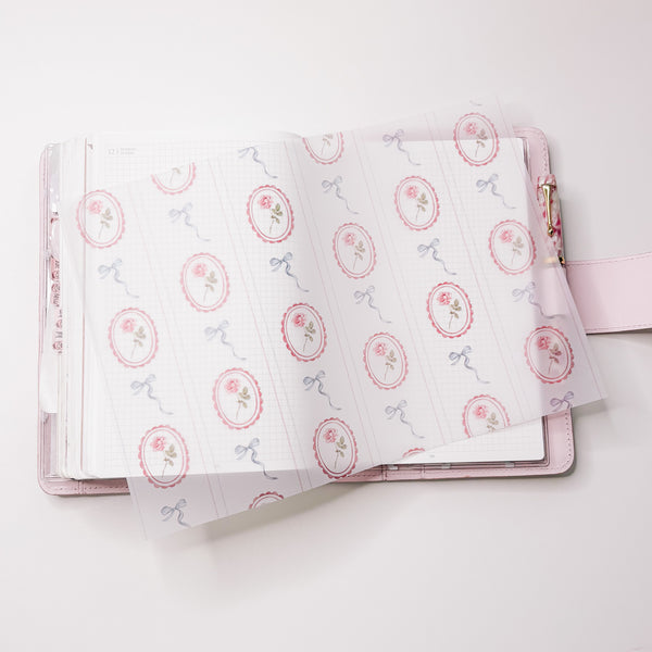 A4 DECO SHEET | VELLUM - RELAX LOVELIE