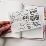 RELAX LOVELIE COLLECTION | STICKERS 1-12 or ALL 12 BUNDLE DEAL | CLEAR MATTE