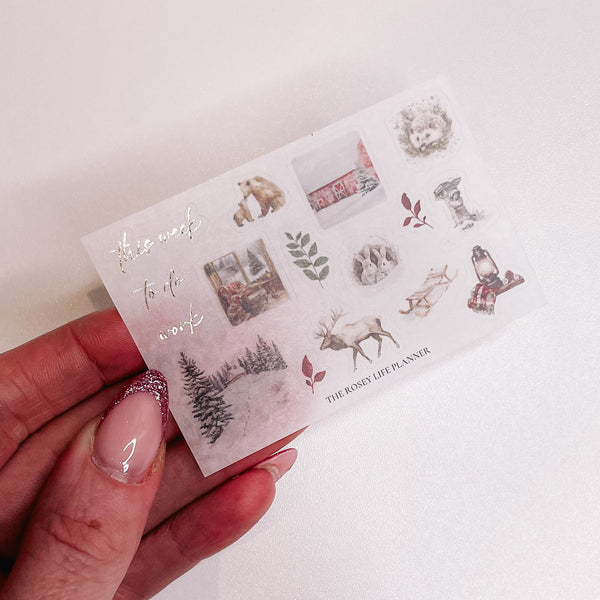 DEC24 | DEC STICKERS | MINI SHEET CLEAR MATTE