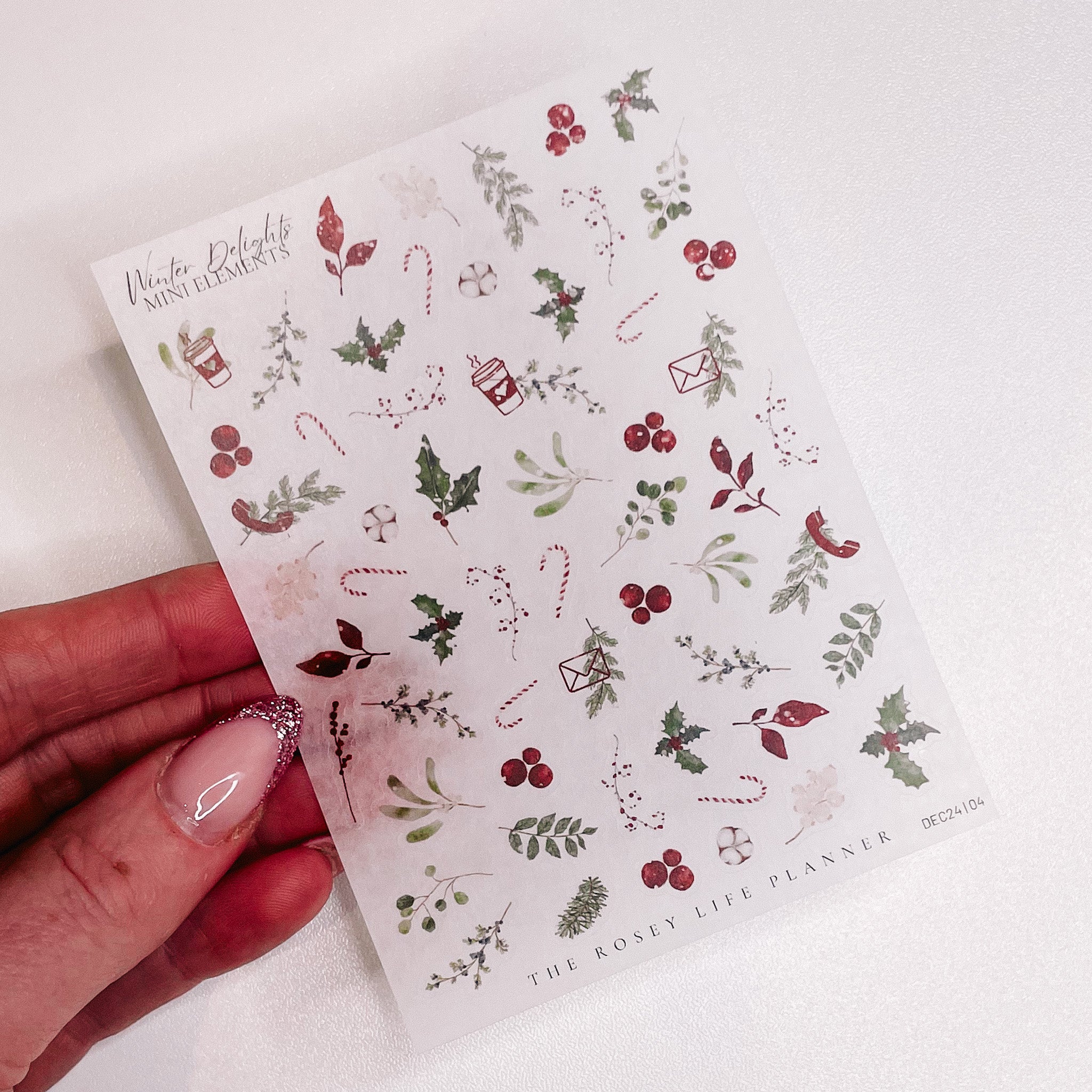 DECO STICKERS | SHEET 4 | CLEAR/ MATTE | DEC24 COLLECTION ...