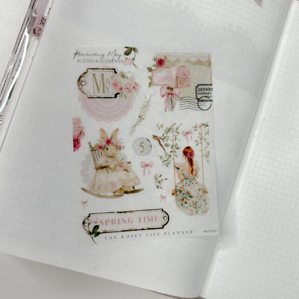 DECO STICKERS  | SHEET 1 | CLEAR/ MATTE  | MAY25 COLLECTION