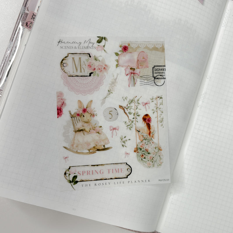 DECO STICKERS  | SHEET 1 | CLEAR/ MATTE  | MAY25 COLLECTION