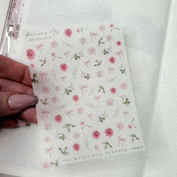 DECO STICKERS  | SHEET 4 | CLEAR/ MATTE  | MAY25 COLLECTION