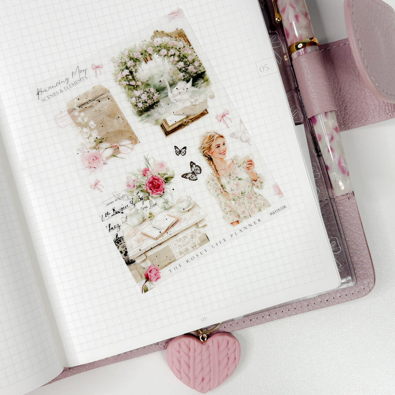 DECO STICKERS  | SHEET 6 | CLEAR/ MATTE  | MAY25 COLLECTION