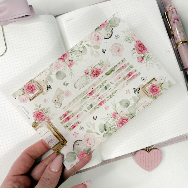 WASHI STICKERS  | SHEET 7 | CLEAR/ MATTE  | MAY25 COLLECTION