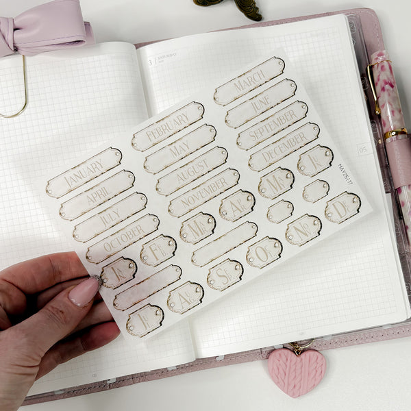 STICKERS  | SHEET 17 | CLEAR/ MATTE  | MAY25 COLLECTION