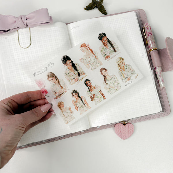 STICKERS  | SHEET 18 | CLEAR/ MATTE  | MAY25 COLLECTION