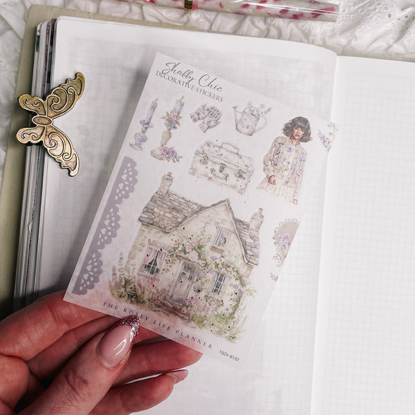SHABBY CHIC COLLECTION | DECO STICKERS | SH 2 | CLEAR MATTE