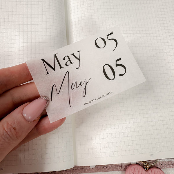 MAY25 | MINI SHEET CLEAR MATTE -SCRIPT