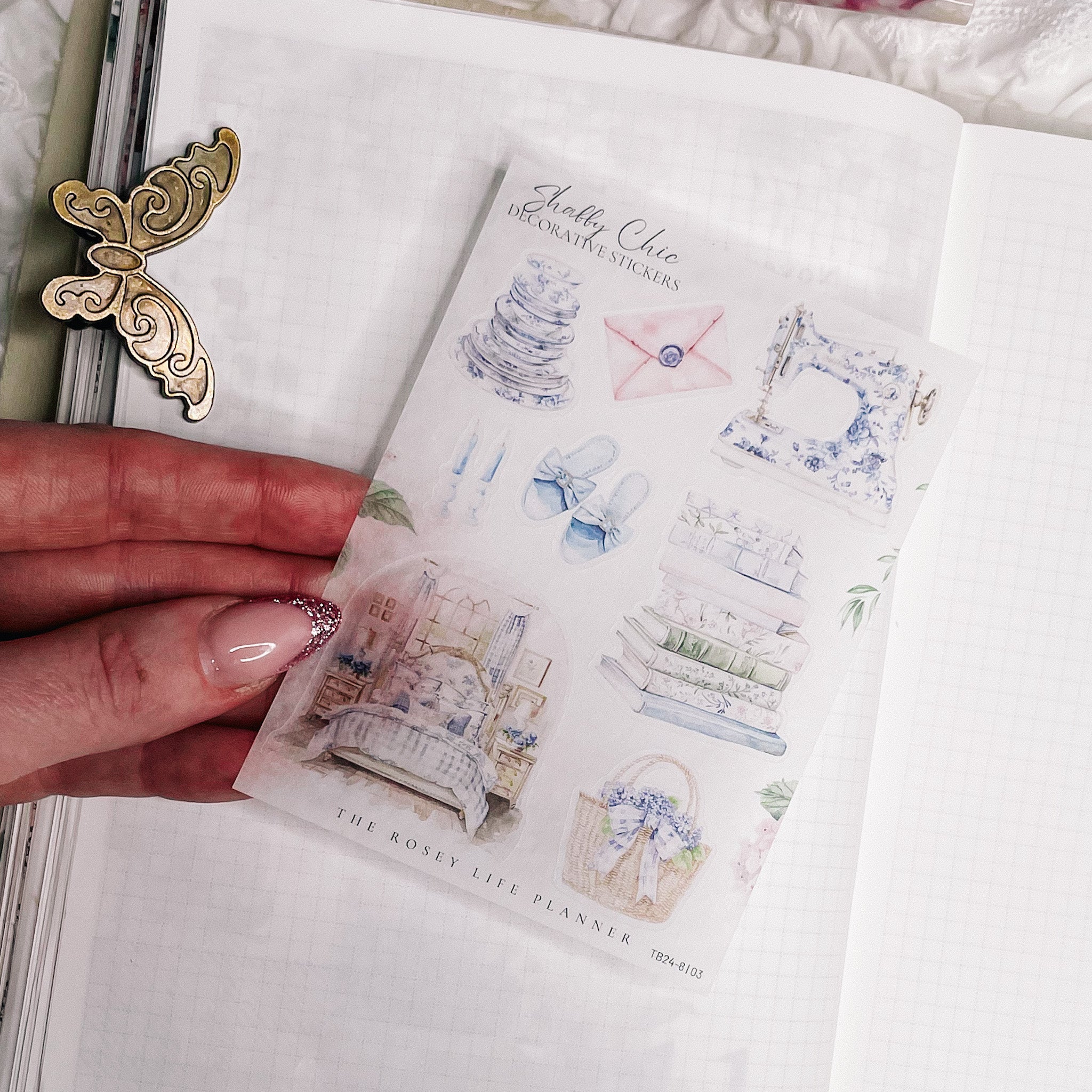 SHABBY CHIC COLLECTION | DECO STICKERS | SH 3 | CLEAR MATTE ...