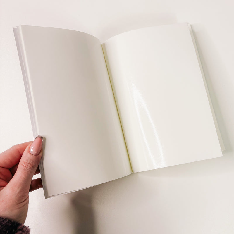 REUSABLE STICKER BOOK | SEWN BOUND | GOLD | COFFEE & PLANNING 3.0