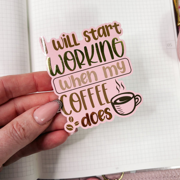 DIE CUT STICKER | COFFEE & PLANNING 3.0 COLLECTION
