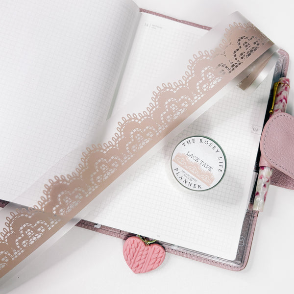 Coffee Lace Pet Tape - 5cm x 5 meter roll | Coffee and Planning 3.0
