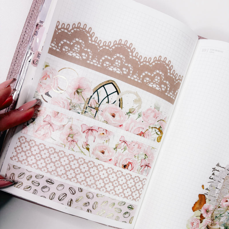 Coffee Lace Pet Tape - 5cm x 5 meter roll | Coffee and Planning 3.0