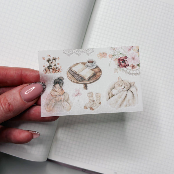 NOV25 | MINI SHEET CLEAR MATTE - MINI STICKERS