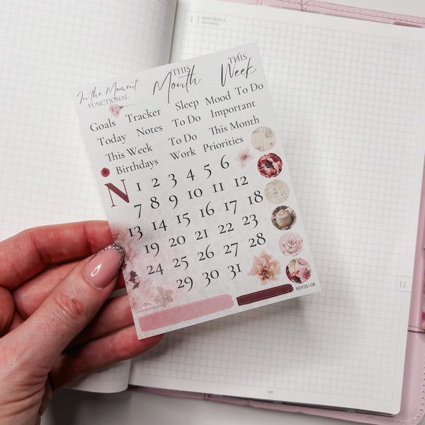 DECO STICKERS  | SHEET 8 | CLEAR/ MATTE  | NOVEMBER 2025 COLLECTION