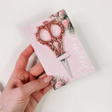 ROSE GOLD DECORATIVE SCISSORS | METAL & SHARP | ROMANTIC DESIGN