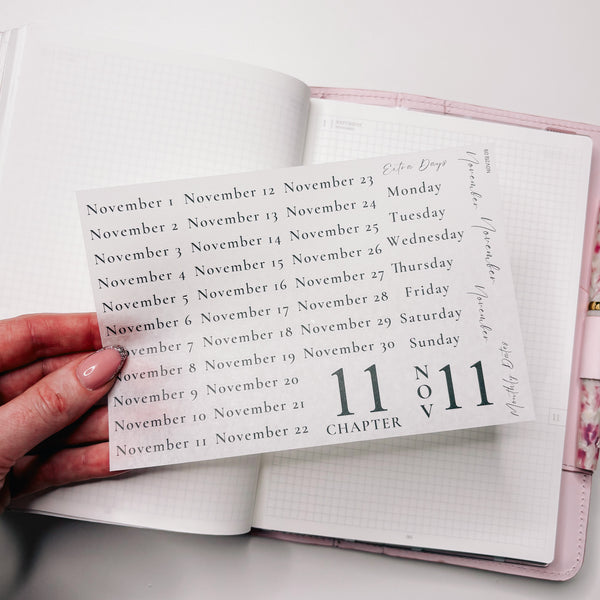 STICKERS | SHEET 9 | CLEAR | NOVEMBER 25 COLLECTION