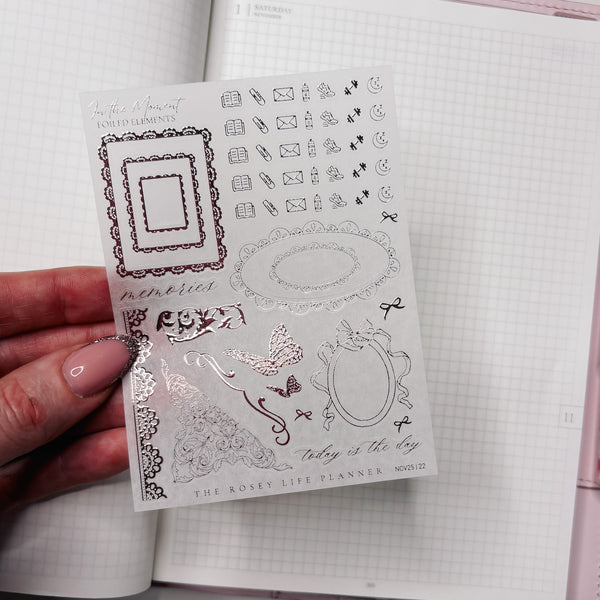 DECO STICKERS  | SHEET 22 | CLEAR/ MATTE  | NOVEMBER 2025 COLLECTION