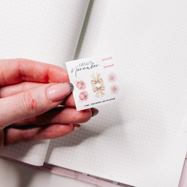 DIVIDER TABS |  MINI STICKER SHEET |  NOVEMBER25 COLLECTION