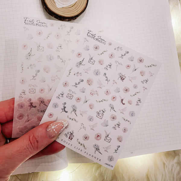 DECO STICKERS  | SHEET 4 | CLEAR/ MATTE  | JAN25 COLLECTION