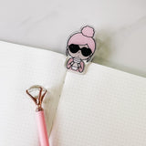 ROSEY POSEY PLANNER CLIP | ACRYLIC | BOSS LADY