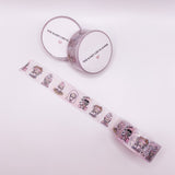 Washi Tape | With gold foil | Moods Girl | 10 m - 2.5 cm | Rosey Posey