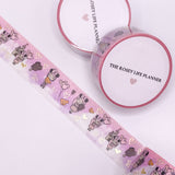 Washi Tape | With gold foil | Mouse Ears Girl | 10 m - 2.5 cm | Rosey Posey