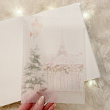 PLANNER DASHBOARD | VELLUM | PINK WINTER WONDERLAND COLLECTION