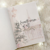 PLANNER DASHBOARD | VELLUM | PINK WINTER WONDERLAND COLLECTION