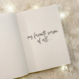 PLANNER DASHBOARD | QUOTE VELLUM | PINK WINTER WONDERLAND COLLECTION