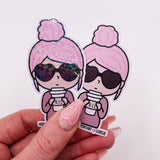 Rosey Posey - VERY IMPORTANT LOVELIE - V.I.L | DIE CUT STICKER | Pink - Matte OR Heart Holo