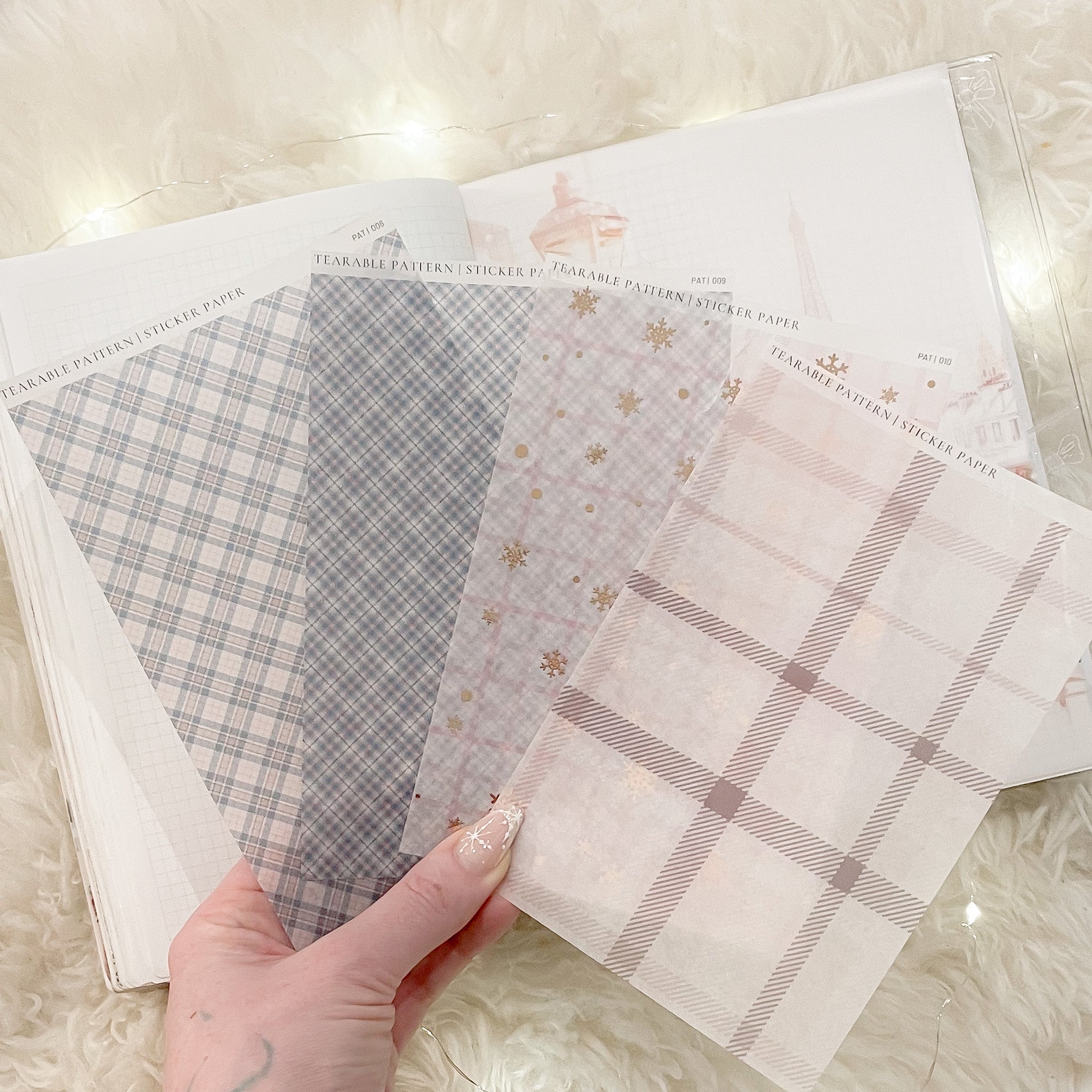 PINK WINTER WONDERLAND COLLECTION | TEARABLE DECO STICKERS | SH 8 -11 ...